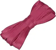 uxcell Double Fold Bias Tape for Sewing 2/5 Inch x 5.5 Yards Satin Pre-fold Continuous Binding Tape for Seaming Quilting Hemming Binding DIY Crafts, Deep Red