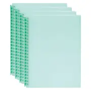 4PK Marbig 20-Pocket A4 Refillable Document Display Book w/Insert Cover - Green