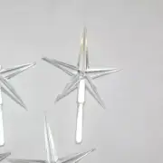 Large Clear Acrylic 3" Star Topper for Ceramic Christmas Trees