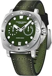 [PAGRNE DESIGN] Pagani Design Men's Automatic Mechanical Watch Sports Diving Waterproof Nylon Band Men's Watch Automatic Calendar Sapphire Glass Watch