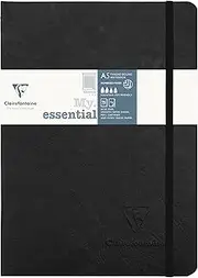 Clairefontaine Thread-Bound Grid Notebook Thread-Bound Grid Notebook, Black, 1 (CR-793421C)