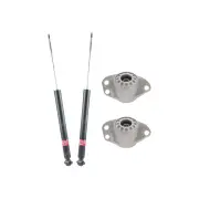 2 Rear Shock Absorbers Strut Mount Kit for Volkswagen Golf Mk IV Hatchback 98-05