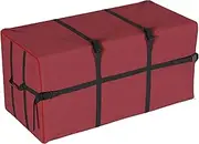 Elf Stor 83-DT5055 Heavy Duty Canvas Christmas Storage Bag Large for 7.5 Foot Tree, Red