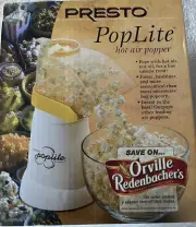 presto poplite hot air popcorn popper new in box
