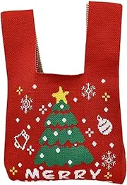 [Fiocias] Christmas Wristlet Bag for Women, Cute Wristlet Knotted Bag for Valentine's Day, Girlfriend