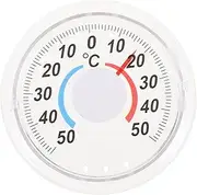 FONDOTIN 3pcs Wooden Thermometer Meat Thermometer Fastener Tape Hydrometer Thermometer Net Double-Sided Tape Beige Sun Hat Outdoor Carpet Tape Window Thermometer Pointer Thermometer Silver