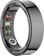 Smart Ring for Men Women Heart Rate Monitor Blood Oxy Monitor Fitness Ring with Sleep Tracker Pedometer Calories Step Counter Waterproof Find Ring Activity Tracker Compatible with iOS Android Phones