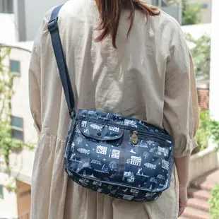 真愛日本 預購 魔女宅急便 宮崎駿 吉卜力 克里克街道 可折疊收納 輕量側背包 斜背包 側背包 外出包