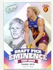 2013 Select AFL Prime Draft Pick Eminence Card DPE8 Daniel Rich - Brisbane