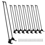 17.2 in Folding Hairpin Table Legs, 8 Pcs Heavy Duty Foldable Coffee Table