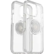 OtterBox +Pop Symmetry Series Clear Case for Apple iPhone 13 Pro, Off White- 77-84517