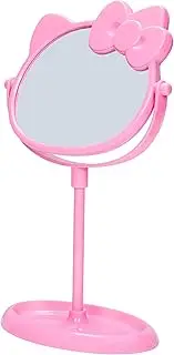 Ocomuan Kitty Desktop Makeup Mirror-Cute Pink Kitty Compact Mirror-Mirror with Makeup Storage Stand Suitable Bathroom or Bedroom for Kitty Birthday Party Favors Birthday for Girls Women