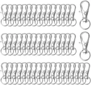Swivel Snap Hooks Premium Metal Lobster Claw Trigger Clasps for Lanyard Keychain