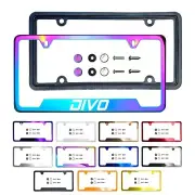 Laser Etched Customize Stainless Steel License Frame Silicone for bugatti divo