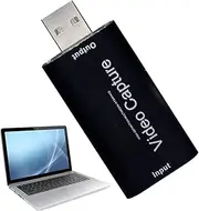 Video Capture Card for Streaming,High Definition Low Latency Video Capture Device | Reusable Versatile Audio Grabber for Live Streaming Recording Online Teaching Broadcast