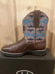 Ariat® Ladies Anthem Savanna Tan & Turquoise Aztec Shorties 10042576