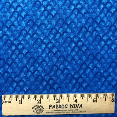 BLUE FishTextured blender 100% COTTON BTY, half yard, or fat qtr You choose!
