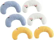 BAZEITFLOW 6Pcs Cat Pillows for Indoor Cats Shaped Neck Protection Sleeping Pillows Soft Skin Friendly Design for Deep Sleep Adorable Kitten Accessories