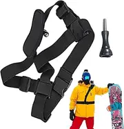 Camera Body Strap,Backpack Shoulder Strap - Action Camera Accessories Adjustable Stabilizer Holder for Women Men Outdoor Skiing Water Sports Cycling Travel