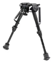 6-9" Universal Bipod Spring Release Adjustable Legs Swivel Sniper Hunt Metal Gun