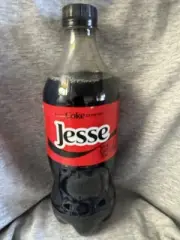 Share A Coke with Jesse 2025 Personalized Gift Coca Cola Bottle 20oz Zero