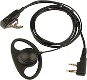 Jopto D Shape Ear Hook Headset D shape Earpiece Police Security Radio Headset PTT Mic Microphone Compatible with 2 PIN Kenwood HYT Puxing Wouxun Baofeng Lt-2288 Lt-3107 Lt-3260 Etc 2 Way Radio