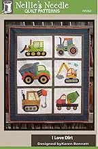 Nellie's Needle Appliqued Quilt Pattern - I Love Dirt (47.5" x 55.5")