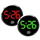 Car Dashboard Digital Clock Round Vehicle Air Vent Clocks Waterproof