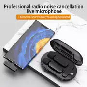 Wireless Lavalier Microphone Mini Mic For iPhone Android Recording Live Stream