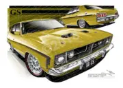 Classics XB GS XB 500 FALCON GS TROPIC GOLD A1 STRETCHED CANVAS (FT300)
