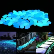 Glow in the Dark Garden Pebbles Stones for Yard and Walkways Decor, DIY Decorati