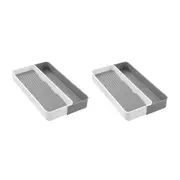 2x Boxsweden Brite 2 Section Spice Drawer Organiser & Storage w/ Compartment