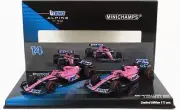 MINICHAMPS 1/43 ALPINE BWT F1 SET 2X A5222 '22 BAHRAIN GP FERNANDO ALONSO OCON