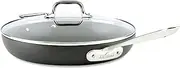 [All-Clad] E7859664 HA1 Hard Anodized Nonstick Dishwasher Safe PFOA Free Fry Pan with lid Cookware, 12-Inch, Medium Grey