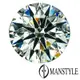 GIA-MANSTYLE 0.52ct E-VVS2 八心八箭裸鑽