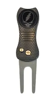 The Grateful Dead Golf Ball Marker + Premium Switchblade Divot Tool