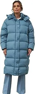 [DAGIN] Winter thickened long down jacket white duck down women's high-end hooded down jacket extra long coat