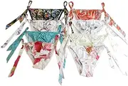 [Yavorrs] Women's Silk String Panties Flower Bikini