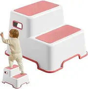 Sink Stool, Potty Stools, Small 2 Step Stool for Boys and Girls | Bathroom Toilet Stool, Non-slip Base for Training