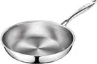 10 Inch Tri-Ply Stainless Steel Frying Pan,Whole-Clad No Coatings Skillet with