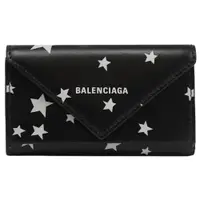 在飛比找ETMall東森購物網優惠-BALENCIAGA 巴黎世家 499204 星星印花小牛皮