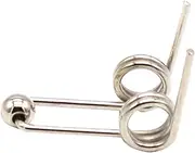 V-Spring,Torsion Spring,4Pcs Perm Rod Accessories Torsion Spring Wire Diameter 3mm Spring Steel Heavy Duty Double Torsion Spring,1.2x28mm (Color : As Show, Size : 1.2x24mm)