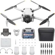 DJI Mini 4 Pro Drone Fly More Combo Plus DJI RC 2 Controller Batteries Bag
