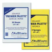 Masterson Sta-Wet Palette Refills for Premier Palette - Sponges or Paper