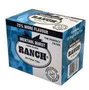 RANCH Menthol Burst | Supa Slim Cigarette Filters | 12 X 80 | 960 Filter Tips