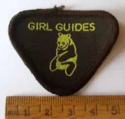 Vintage Girl Guide Brownie CONSERVATION MERIT BADGE UK Panda Bear Patch NEW