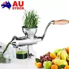 Wheatgrass Juicer Manual Fruit Vegetable Citrus Orange Juice Press Extractor AU