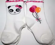 NWT GYMBOREE PANDA ACADEMY WHITE BEAR 2 PR SOCKS 6-12 MO