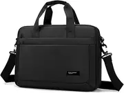 zhongningyifeng Laptop Bag 14 Inch Briefcase for Men Women Waterproof Nylon Lightweight, Shoulder Computer Messenger Bag for Business Office Work Travel College Black