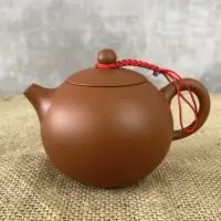 在飛比找momo購物網優惠-【台灣製造】小圓蛋壺 160ml 鶯歌陶藝之美(茶具 茶壺朱